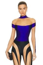 Mugler Long Sleeve Bodysuit at Forward